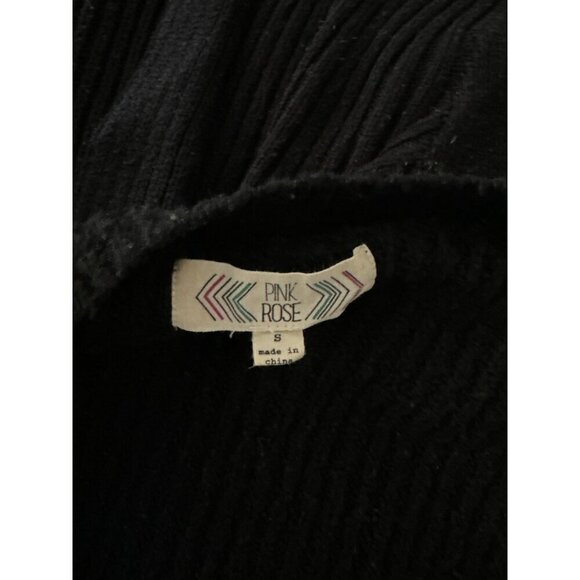 Pink Rose Open Front Cardigan Sweater Size S - Picture 4 of 6